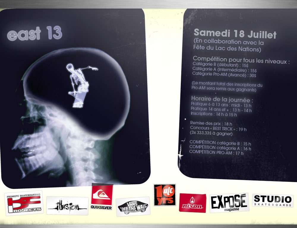 East Coast Annual Skateboard Tour flyer