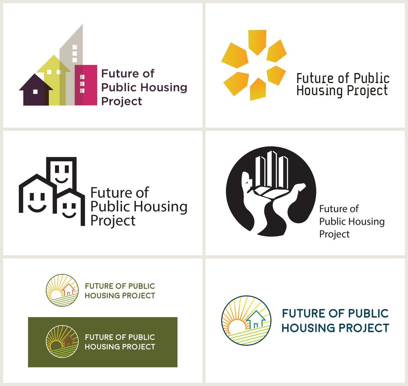 Future of Public Housing Project, logo development (UBC SCARP)