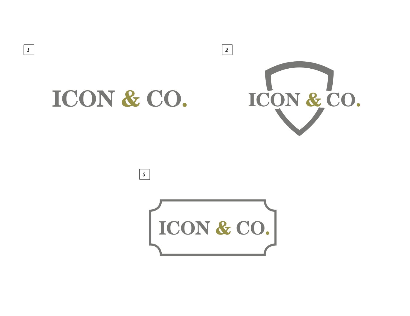 ICON & Co. logo explorations