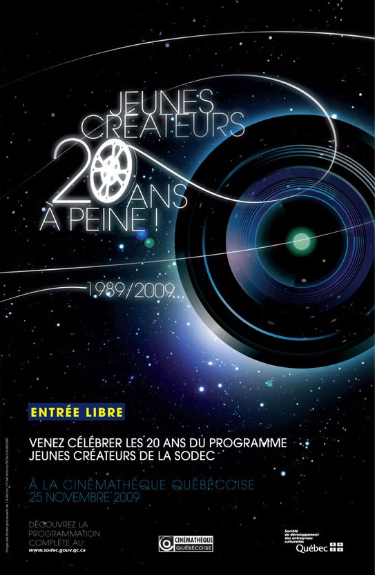 Jeunes créateurs, 20th anniversary poster