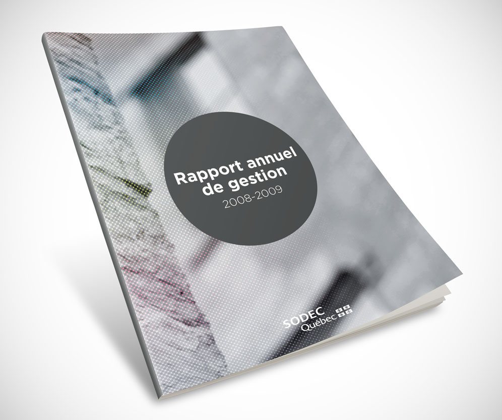 Annual management report 2008–2009, cover